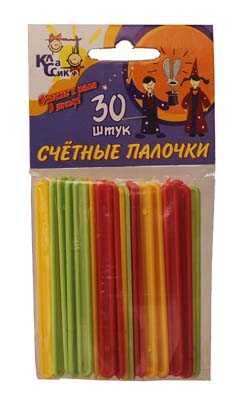 ПРОСТОР Счетные палочки 30 шт., производитель ТОП-СПИН, ISBN 460-7-07294-220-5 № 1