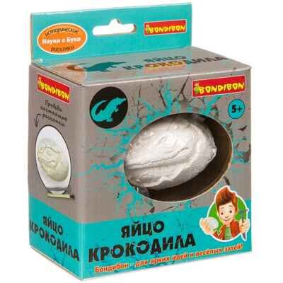 Французские опыты  Науки с Буки Bondibon проводим раскопки Яйцо крокодила, арт. ВВ4115, производитель Bondibon (Бондибон), ISBN 489-5-13603-959-0 № 1