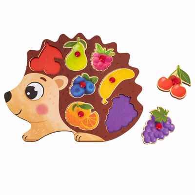 Игрушка развивающая Головоломка Ёж, арт. WSE, производитель MasterWood (Мастер Вуд), ISBN 481-4-69600-292-9 № 1