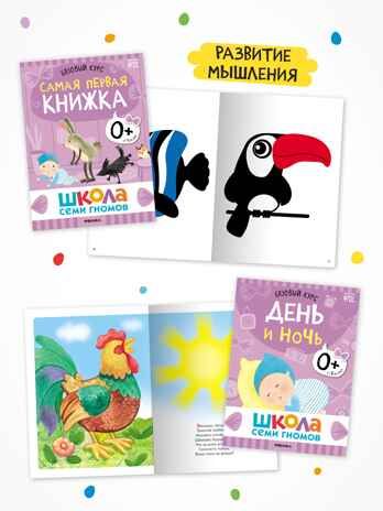 Годовой базовый курс. Комплект 0+ (Школа Семи Гномов. Базовый курс), 12 книг + развивающие материалы, производитель МОЗАИКА kids , ISBN 978-5-43154-053-0 № 5