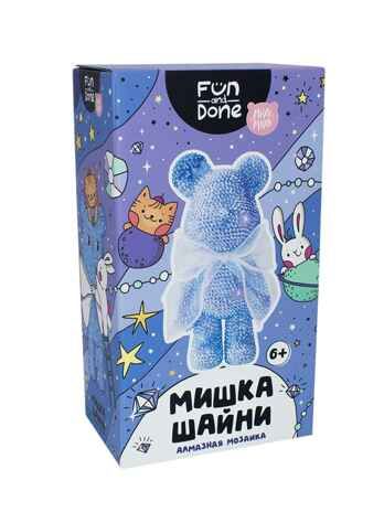 Алмазная мозаика Мишка Шайни Fun and Done синий, производитель Fun and Done, ISBN 768-4-26977-019-0 № 3