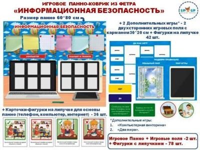 Панно Информационная безопасность, арт. LIP1180, производитель Веселые липучки LIP-LIP, ISBN 460-9-21800-158-6 № 1