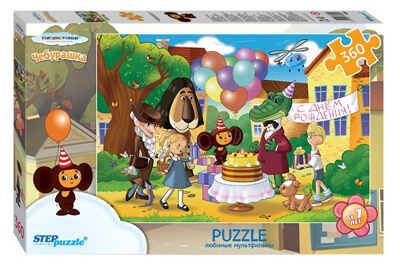 Пазлы 360 Союзмультфильм Чебурашка, арт. 73069, производитель STEP puzzle (СТЭП Пазл), ISBN 460-2-82773-069-4 № 1