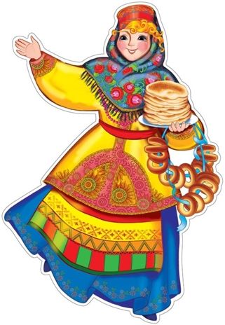 Ф-14319 Плакат вырубной А3. Девушка масленица (с блестками в лаке), производитель Сфера ТЦ , ISBN 463-0-11201-935-3 № 1