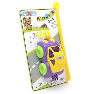 Каталка машинка 22 см., арт. 87022, производитель Пластмастер, ISBN 462-0-02877-811-6 № 4
