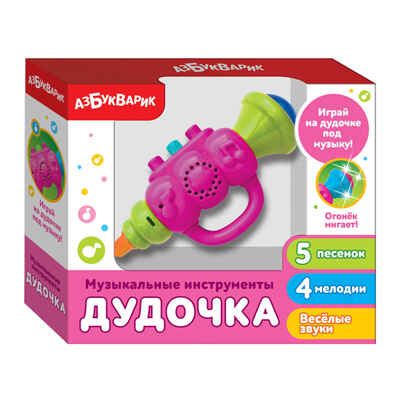 Дудочка (Музыкальные инструменты) Розовый, арт 2183, производитель Азбукварик , ISBN 468-0-01928-367-8 № 1