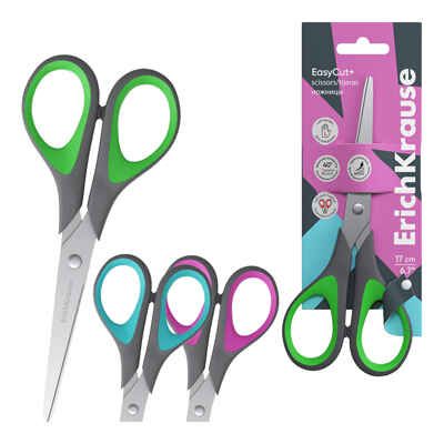 Ножницы для левшей EasyCut+, 17 см, ассорти, арт. 60840, производитель ErichKrause® (Эрих Краузе), ISBN 404-1-48560-840-0 № 2