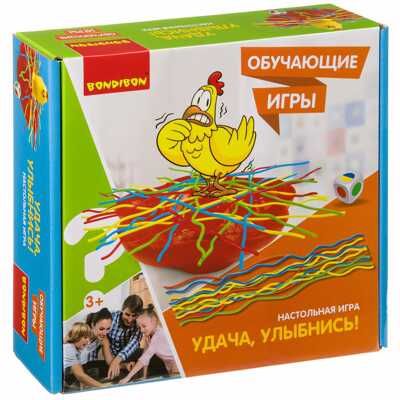 Обучающая настольная игра УДАЧА, УЛЫБНИСЬ! , арт. ВВ3567, производитель Bondibon (Бондибон), ISBN 489-5-13603-759-6 № 1