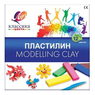 Пластилин ЛУЧ КЛАССИКА 12 цв. 240 г со стеком, арт. 7С331-08, производитель Луч, ISBN 460-1-18500-082-1 № 1