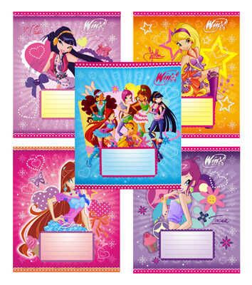 Тетрадь Winx 12 листов линейка 5 видов, арт. 12тлА5/WFD, производитель СервисТорг, ISBN 469-0-44201-103-8 № 1