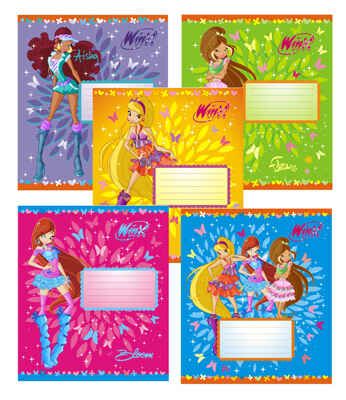 Тетрадь Winx в линейку 18 листов, арт. 18тлА5/WFD, производитель СервисТорг, ISBN 469-0-44201-107-6 № 1