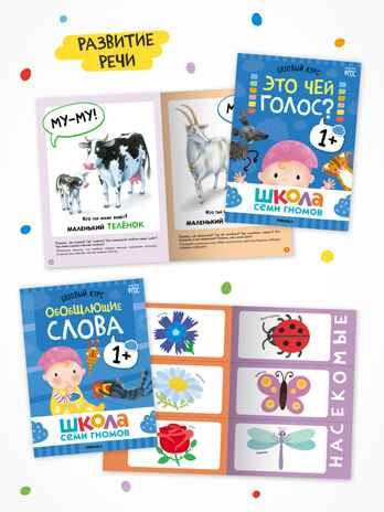 Годовой базовый курс. Комплект 1+ (Школа Семи Гномов. Базовый курс), 12 книг + развивающие материалы, производитель МОЗАИКА kids , ISBN 978-5-43154-054-7 № 4