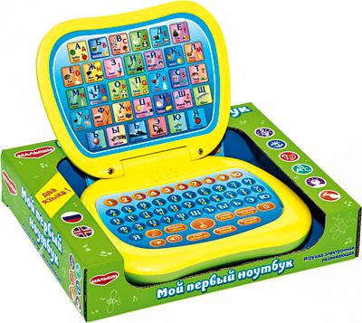 Игрушка электронная развивающая Мой первый ноутбук, арт. 82003, производитель Dream Makers (Дрим Мейкерс), ISBN 481-2-50105-422-4 № 1