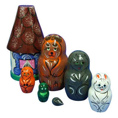 Матрешка "Сказка "Теремок", производитель RNToys (РНТойс), ISBN 200-0-01214-001-3 № 1
