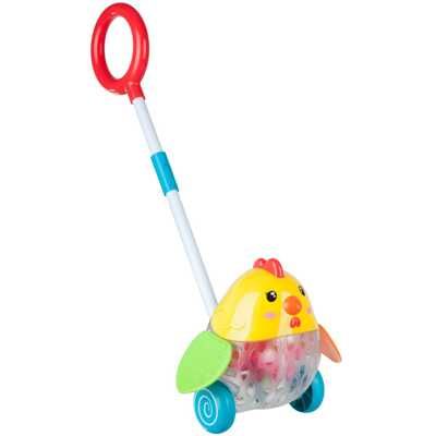 Игр.пласт.свет, каталка с ручкой КУРОЧКА, , арт. ВВ2380, производитель Bondibon (Бондибон), ISBN 489-5-13602-246-2 № 2