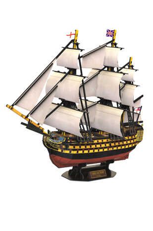3D пазл Корабль Виктория, 189 деталей, арт. T4019h, производитель Cubicfun, ISBN 694-4-58824-019-6 № 2