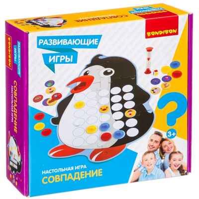 Развивающая настольная игра СОВПАДЕНИЕ , арт. ВВ4170, производитель Bondibon (Бондибон), ISBN 489-5-13604-253-8 № 1
