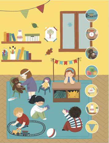 Детский сад (Многоразовые наклейки), производитель МОЗАИКА kids , ISBN 978-5-43152-982-5 № 3