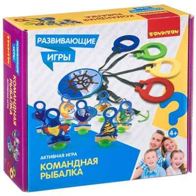 Развивающая активная игра КОМАНДНАЯ РЫБАЛКА , арт. ВВ4446, производитель Bondibon (Бондибон), ISBN 489-5-13604-596-6 № 1