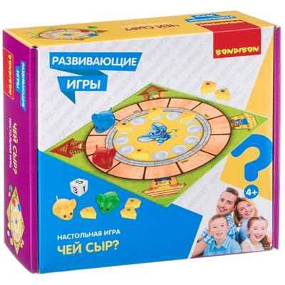 Развивающая настольная игра ЧЕЙ СЫР? , арт. ВВ4469, производитель Bondibon (Бондибон), ISBN 489-5-13604-573-7 № 1