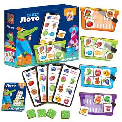 Настольная игра "CRAZY Лото", производитель Я РАСТУ ТОЙЗ, ISBN 482-0-19505-730-8 № 2