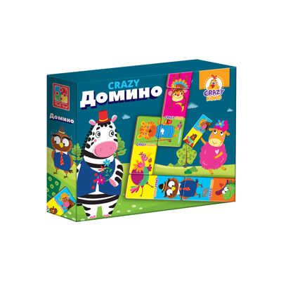 Настольная игра "CRAZY Домино", производитель Я РАСТУ ТОЙЗ, ISBN 482-0-19505-733-9 № 1