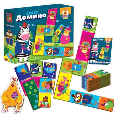 Настольная игра "CRAZY Домино", производитель Я РАСТУ ТОЙЗ, ISBN 482-0-19505-733-9 № 2