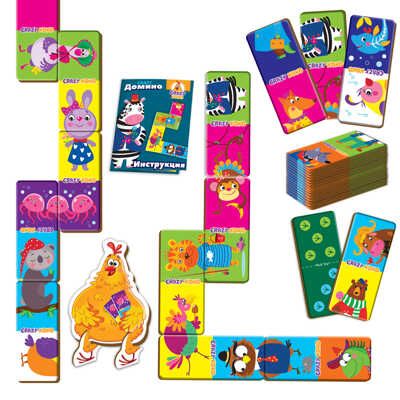 Настольная игра "CRAZY Домино", производитель Я РАСТУ ТОЙЗ, ISBN 482-0-19505-733-9 № 3