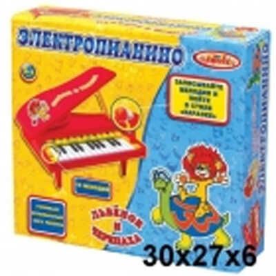 Электропианино Играем вместе Львенок и черепаха (с микрофоном), арт. B290220-R, производитель Симбат, ISBN 464-0-00171-508-2 № 1