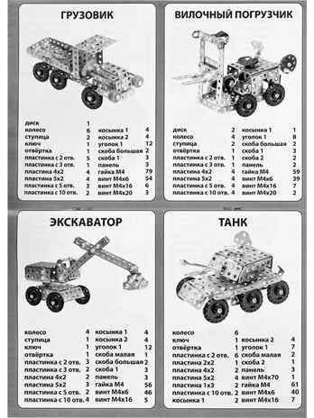 Конструктор металлический №9 Изобретатель (294 детали, 24 модели), арт. К-7744, производитель Рыжий кот, ISBN 466-5-30187-744-5 № 5
